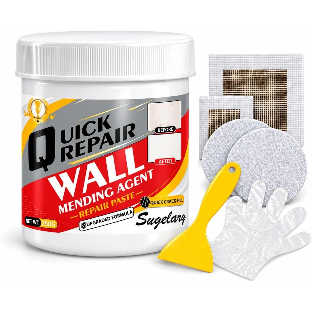 Sugelary Wall Repair Tub Kit, 8.8 oz, 8.8 oz tub